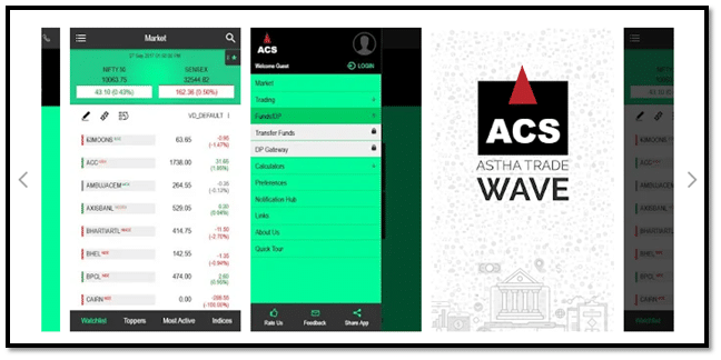 Astha Trade Wave Mobile App Screenshot