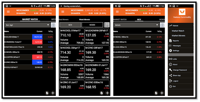 Ventura Commodities App Screenshot
