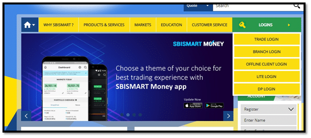 SBISmart Money Interface