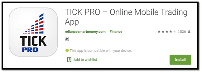 Reliance Securities TICK PRO App