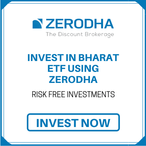 invest bharat etf using zerodha