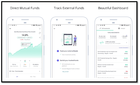 Groww - Mutual Funds App Interface